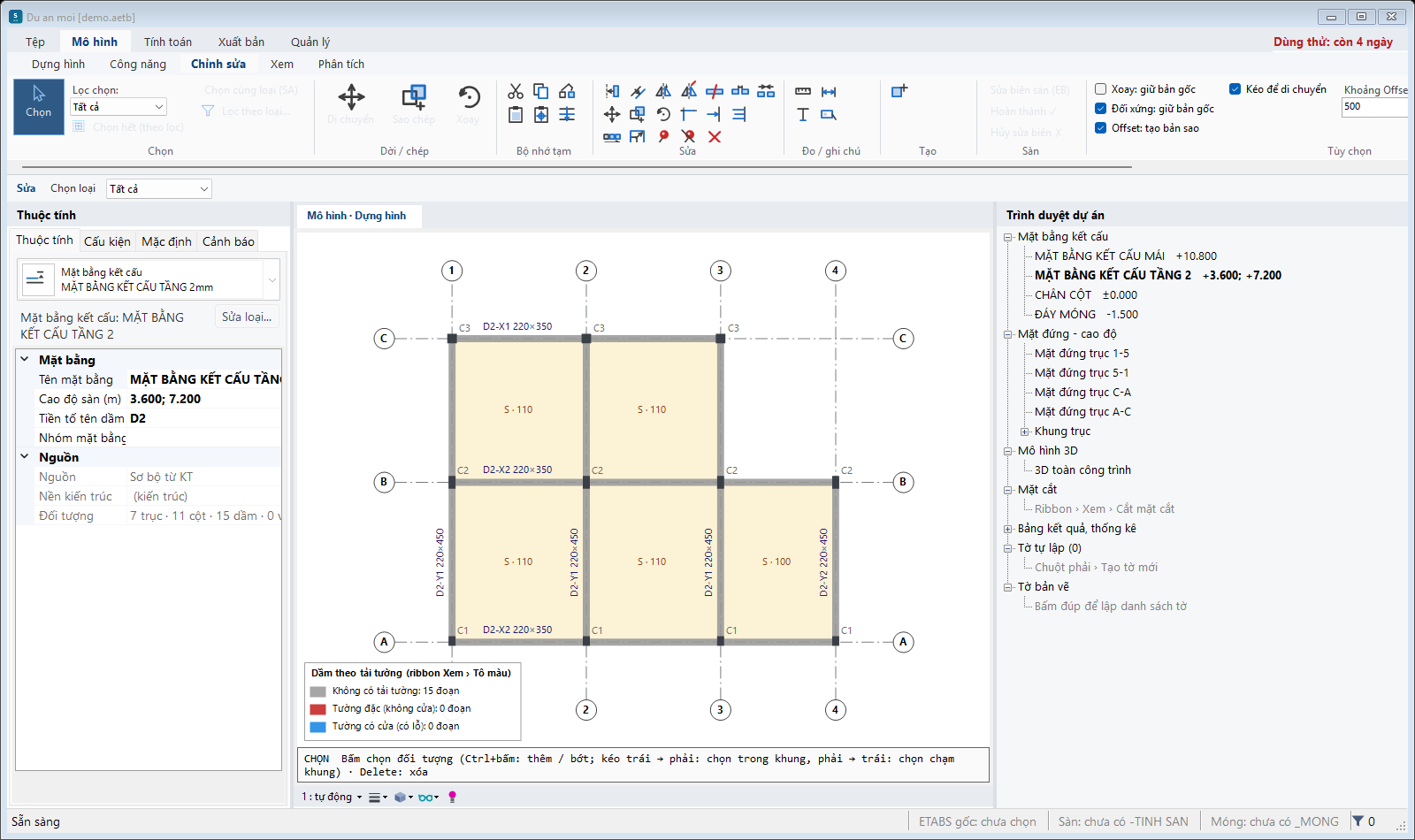 Hình 8.1 — Chỉnh sửa: lệnh như Modify của Revit.