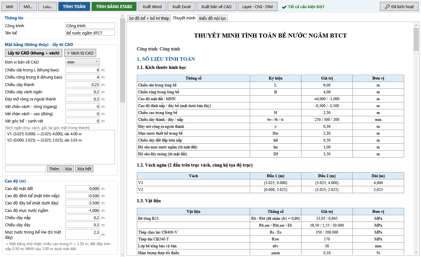 Hình 9.1. Tab Thuyết minh